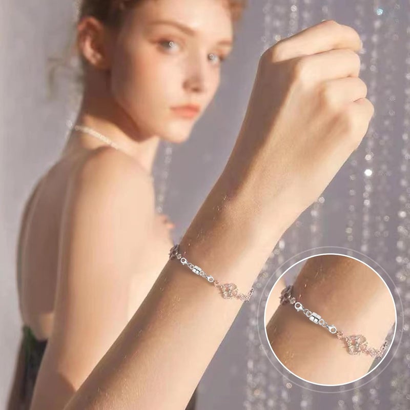 Qulltk Double Lobster Clasp Magnetic Necklace Clasps and Closures 14K Gold and Silver Magnetic Jewelry Clasps Converters for Bracelet Necklaces Extender - Image 5